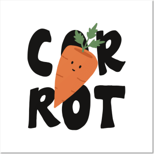 Cute carrot Posters and Art